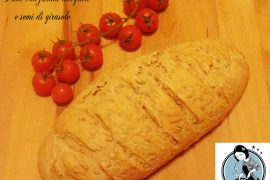 Pane con farina integrale e semi di girasole