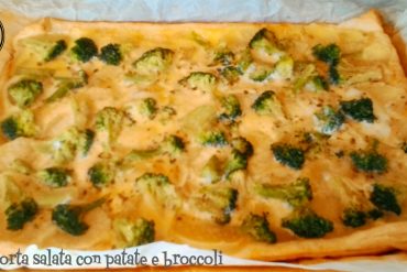 Torta salata con patate e broccoli