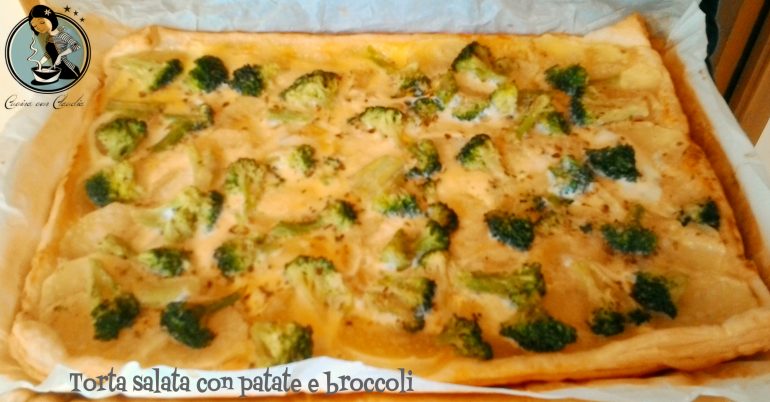 Torta salata con patate e broccoli