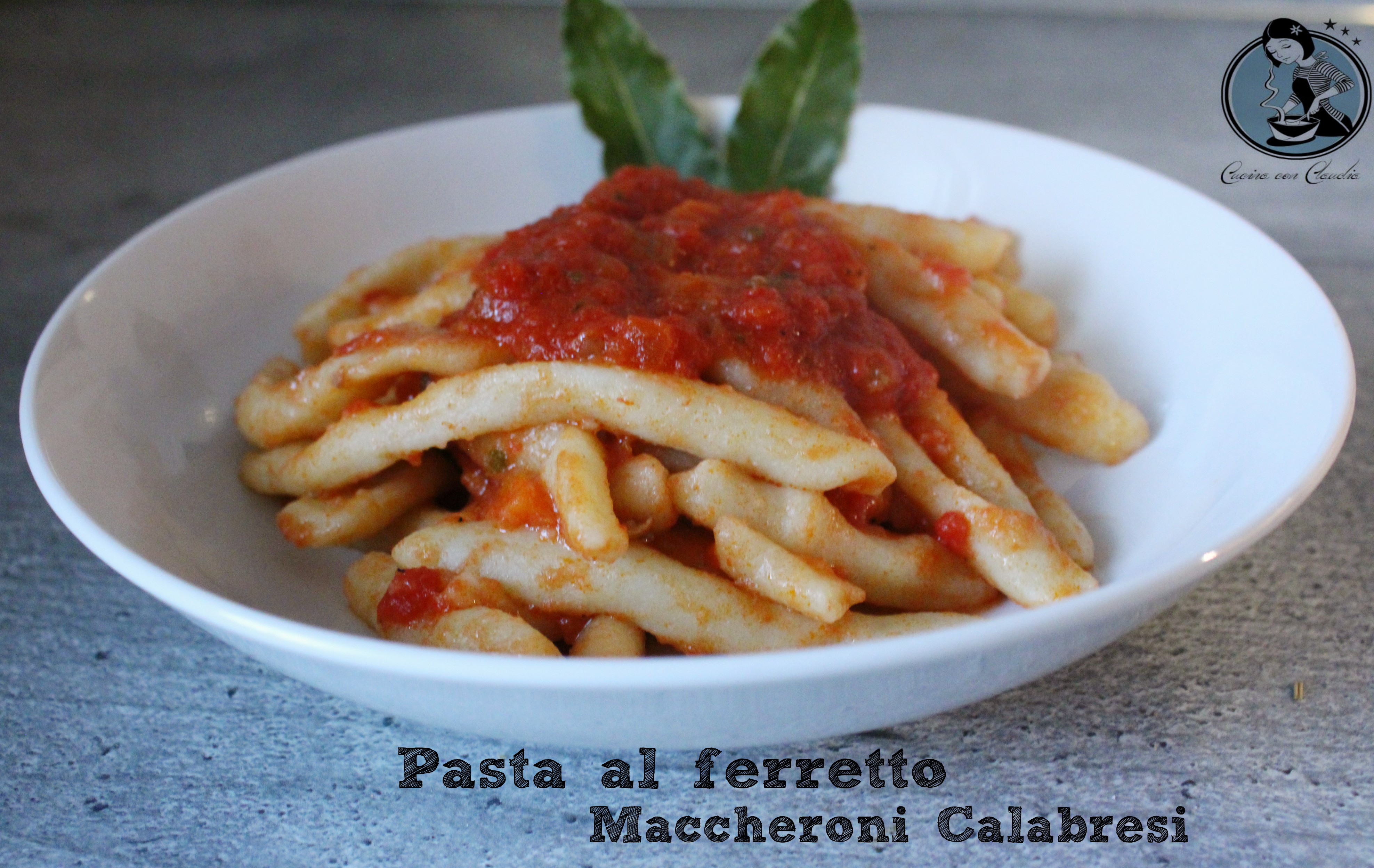 Pasta al ferretto Maccheroni Calabresi - Cucina con Claudia